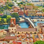 ボーザ　サルデーニャ　イタリアの風景