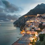 ポジターノの町並み　イタリアの風景