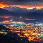 シチリア島の夜の風景